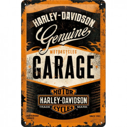 Merch |  | Harley-Davidson Garage - Blechschild 20 x 30 cm