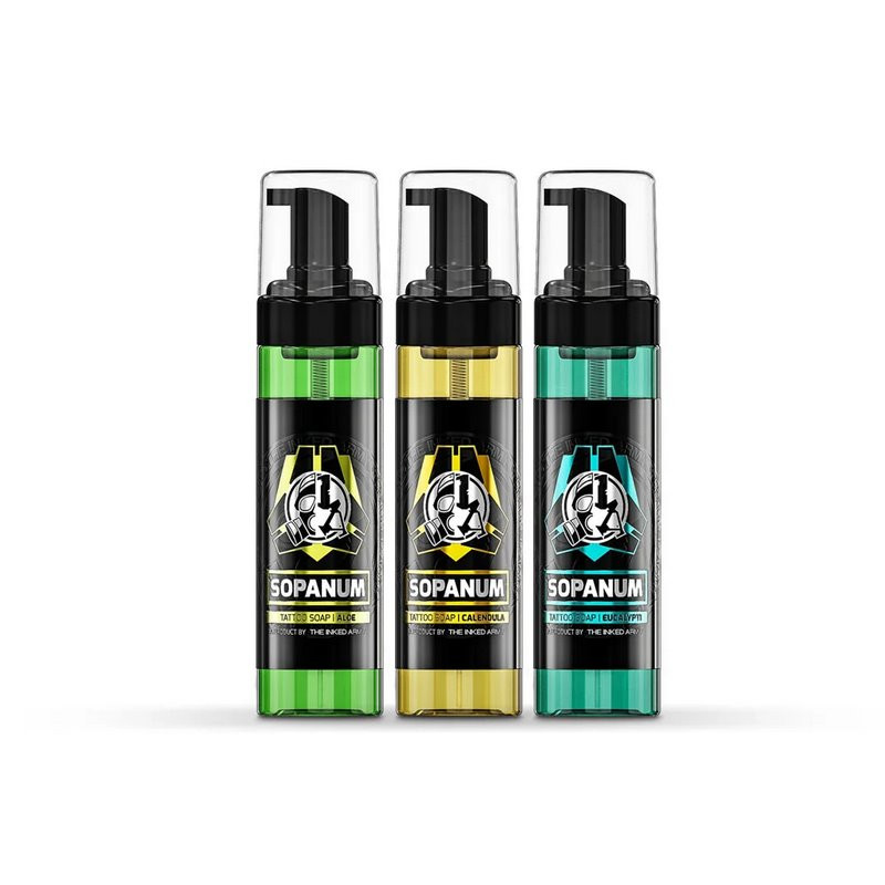Seife/ Green Soap | The Inked Army | THE INKED ARMY - Sopanum - Tattoo Soap - Gebrauchsfertiger Schaum - 200 ml Seife/ Green Soap | The Inked Army | THE INKED ARMY - Sopanum - Tattoo Soap - Gebrauchsfertiger Schaum - 200 ml