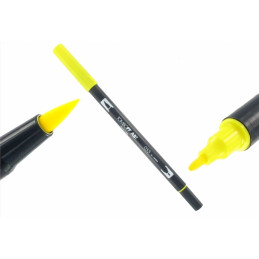 Tombow Dual Brush Stift - process yellow 055 | tat2basix Tattoobedarf Onlineshop