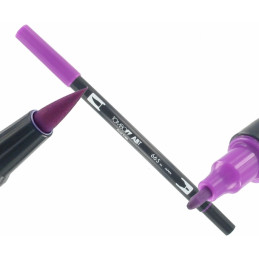 Tombow Dual Brush Stift - purple 665 | tat2basix Tattoobedarf Onlineshop