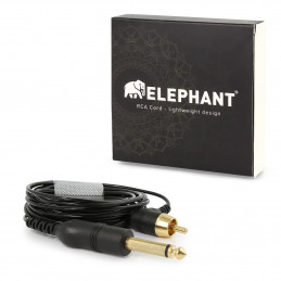 Elephant - Gewinkeltes Lightweight Cinch/RCA Kabel | tat2basix Tattoobedarf Onlineshop