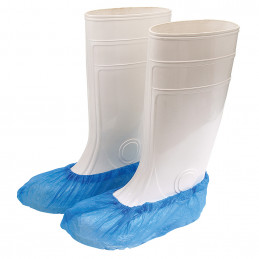 Schutzkleidung | Unigloves | CPE Überschuhe gehämmert, blau, 100 Stück, Unigloves