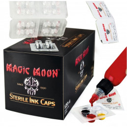 Magic Moon Sterile Ink Caps,120 x 4 Farbkappen | tat2basix Tattoobedarf Onlineshop