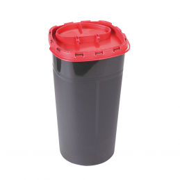 Kanülenabwurfbehälter - Entsorgungsbox schwarz, 3 Liter Volumen | tat2basix Tattoobedarf Onlineshop