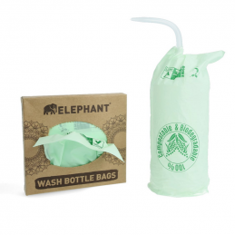 Verbrauchsartikel | Elephant | Elephant Washbottle Bag 12 cm x 20 cm, 100 Stück biologisch abbaubar