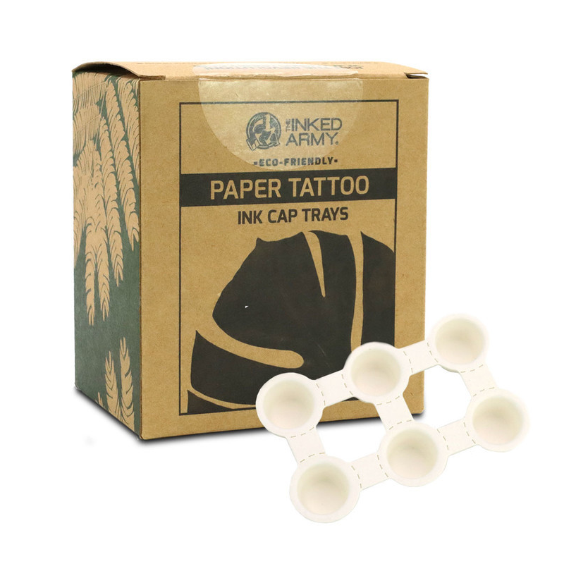 THE INKED ARMY - Paper Ink Tray - Ø 12 mm x 10 mm - 30 Paletten The Inked Army Farbkappen & Co Tattoobedarf THE INKED ARMY - Paper Ink Tray - Ø 12 mm x 10 mm - 30 Paletten The Inked Army Farbkappen & Co Tattoobedarf